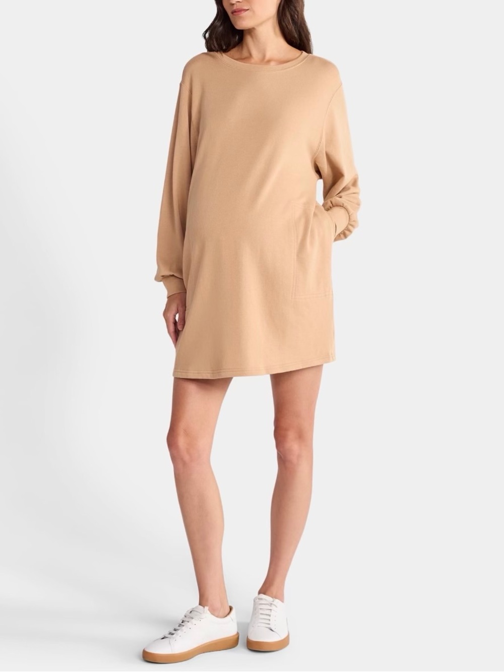 Maternity French Terry Sweatshirt Dress